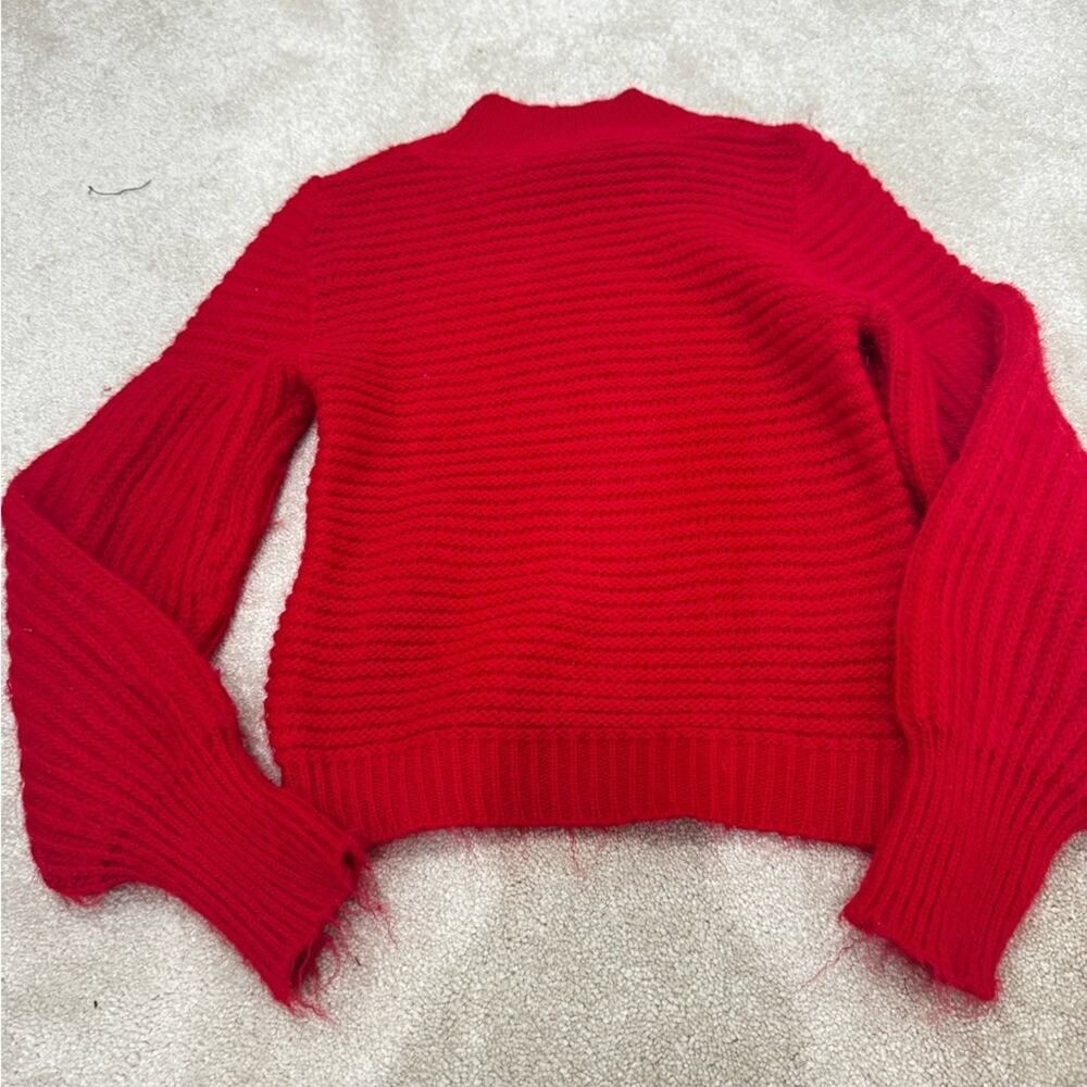 Mayoral girls red ribbed sweater, size 12 - Picture 2 of 6